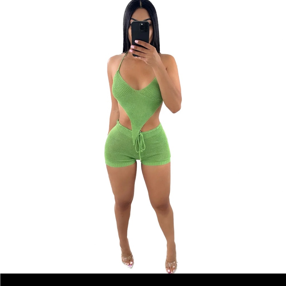 Maui crochet short set